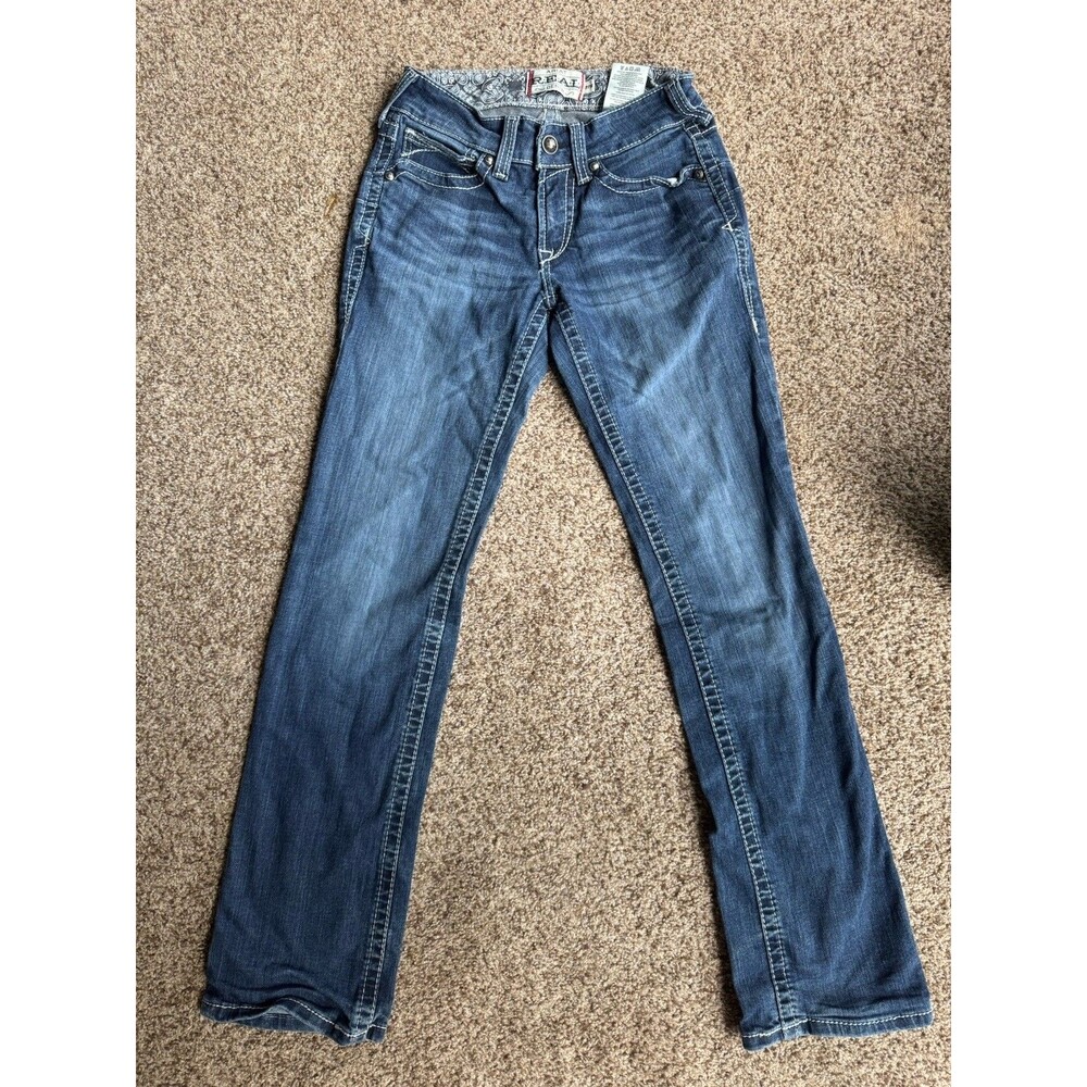 Ariat Womens 27R Bootcut Jeans Dark Wash Stretch Western Riding Denim